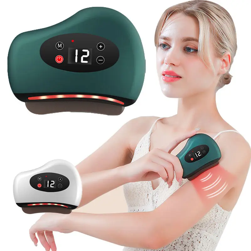 Vibration Scraping Board Facial Lifting Massager Gua Sha Electric Stone Remover Nasolabial Folds Anti Cellulite Beauty Health