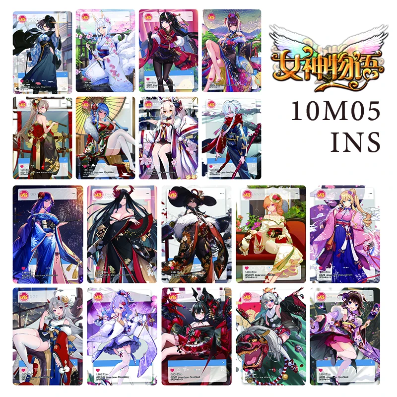 

Goddess Story 10M05 Ins-Venue Card Anime Characters Foil Stamping Collectible Cards Board Games Children's Toys Birthday Present