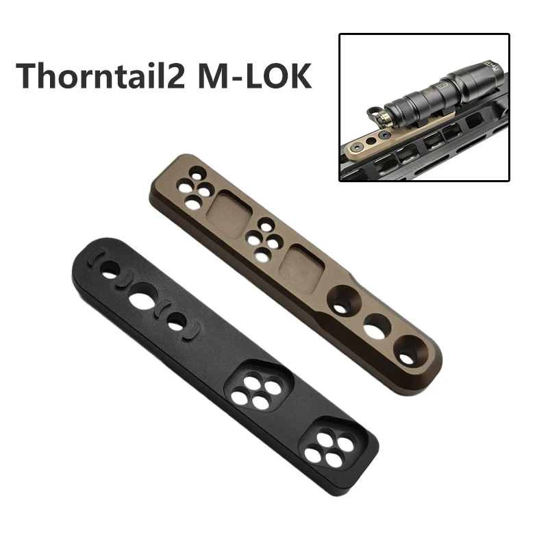 

NEW Thorntail2 M-LOK Inline Light Mount For Mlok Keymod Handguard Rail Tatical SF M300 M600 Flashlight Weapon Scout Light