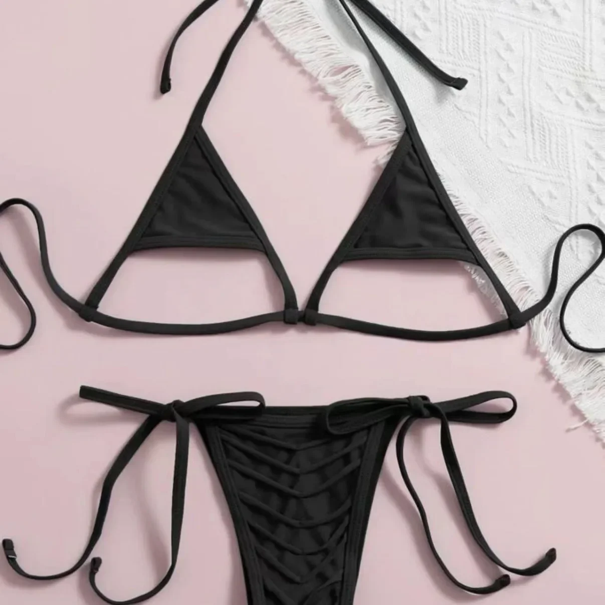 Sexy Bikini Two Piece Set Hot Sale Of The Season New Split Design Swimsuit Women's Fashionable Pool Party Beach Vacation Essenti - 2