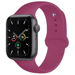 Silicone Sport Band for Apple Watch - Vibrant and Comfortable Bracelet (Violet)