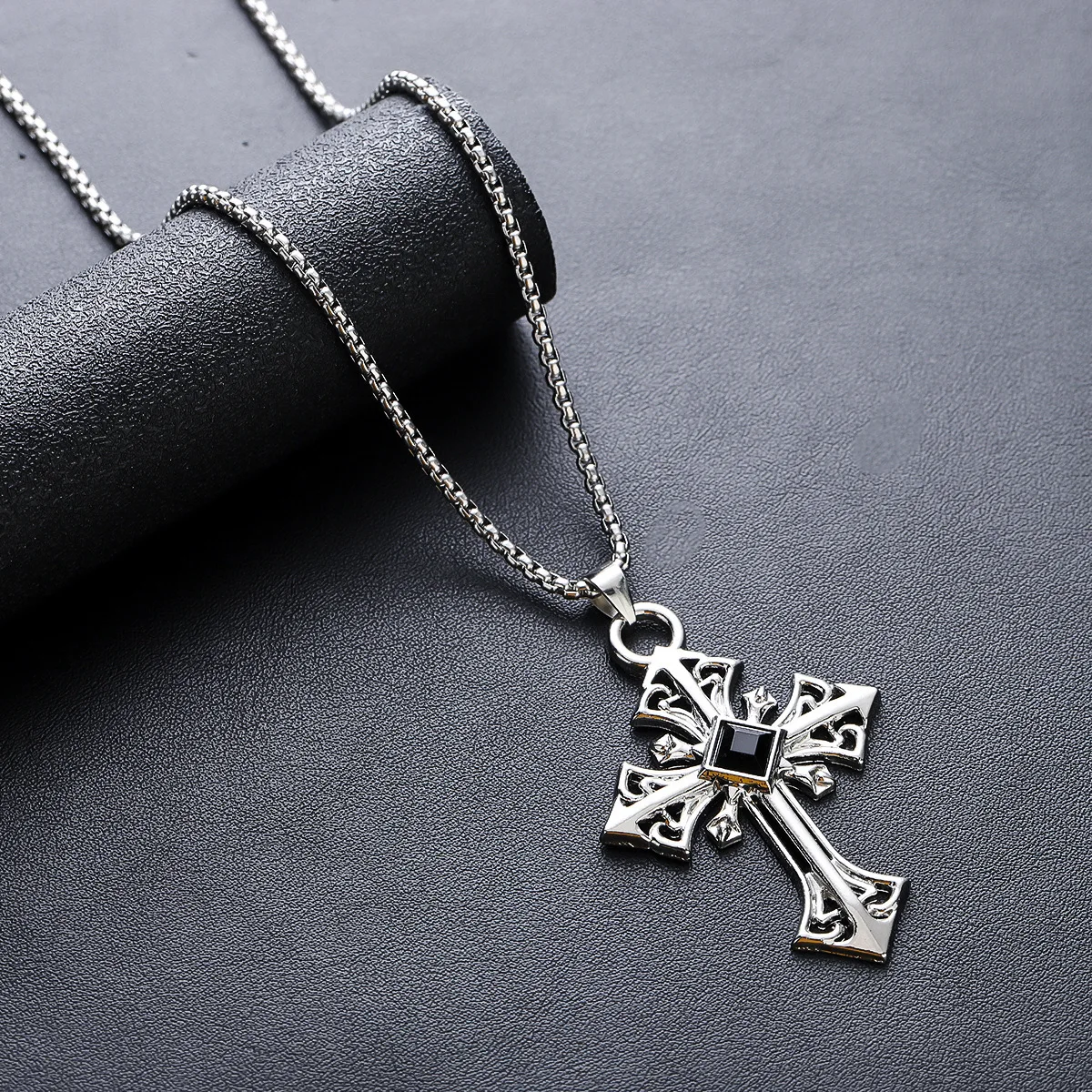 Metal Thanos Inspired Gothic Pendant Necklace Hidden 3D