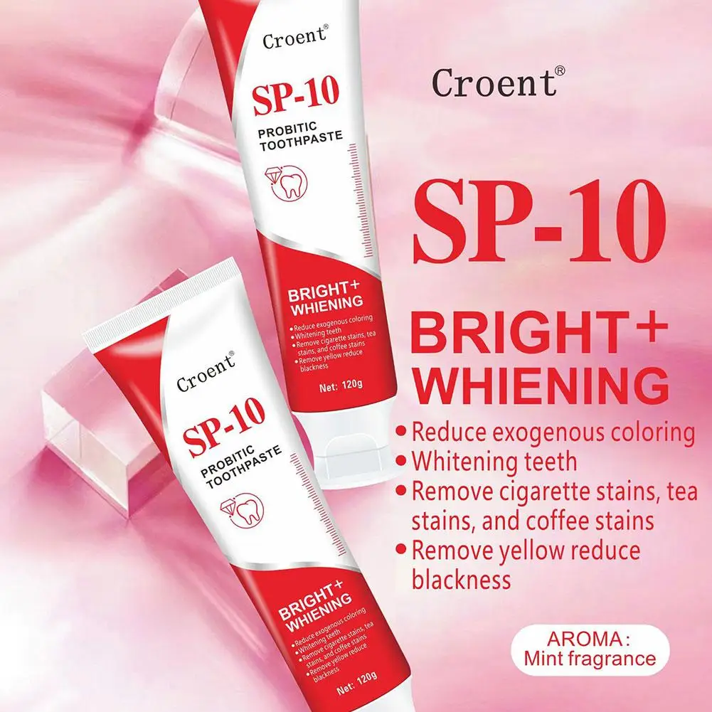 SP-10 Probiotic Toothpaste Remove Plaque Stains Fresh Breath Oral Hygiene Cleaning Dental Health Care 120g