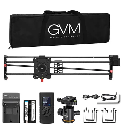 GVM GR-80QD 전동 카메라 슬라이더 트랙 슬라이더 돌리 스태빌라이저, 리모컨 포함 카메라 스마트폰용, 80cm GR-120QD 120cm