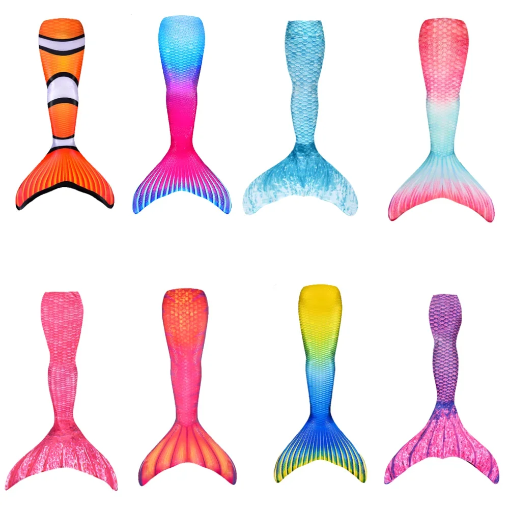 

Kids Mermaid Tails Swimsuit For Girls Children Bathing Beach Swimable Flower Mermaid Costume No Monofin Swimwear Clothes