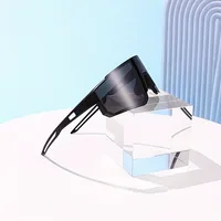 Lunettes de soleil de cyclisme surdimensionnées pour hommes, lunettes de vélo, lunettes anti-vent, verres pour la conduite sur route 5