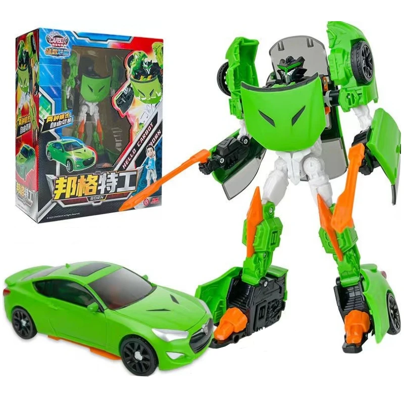 完全新品未開封品です！車からロボットに変形するフィギュアです Carbot-変形ロボット,車の変形アクションフィギュア,ロボット