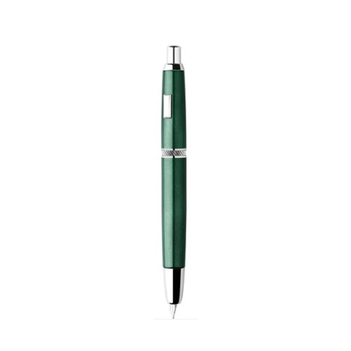 MAJOHN A1 Press Fountain Pen Retractable Extra Fine Nib 0.4mm Metal Matte Black Ink Pen Converter for Writing fountain pen