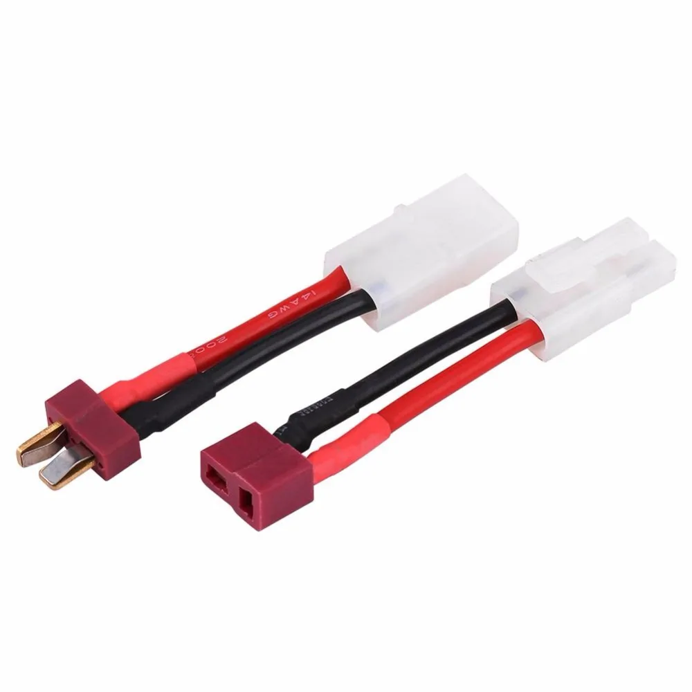 Fly RC Adaptateur Tamiya Vers Deans T - Lot De 4 - Connecteur Femelle Tamiya Vers Mâle Deans - Sans Soudure