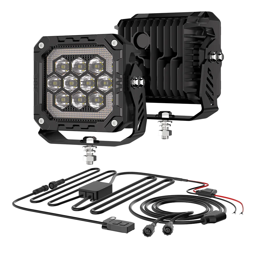 4Inch Auxiliary Auto Fog Light Work Fog Light Long Range Led Light Bar for Moto