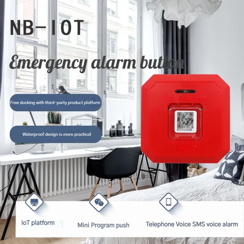 

SOS-NB Smart Emergency Call Button Home Alone Elderly Hospital SOS Distress Alarm Button One Key to Call for Help