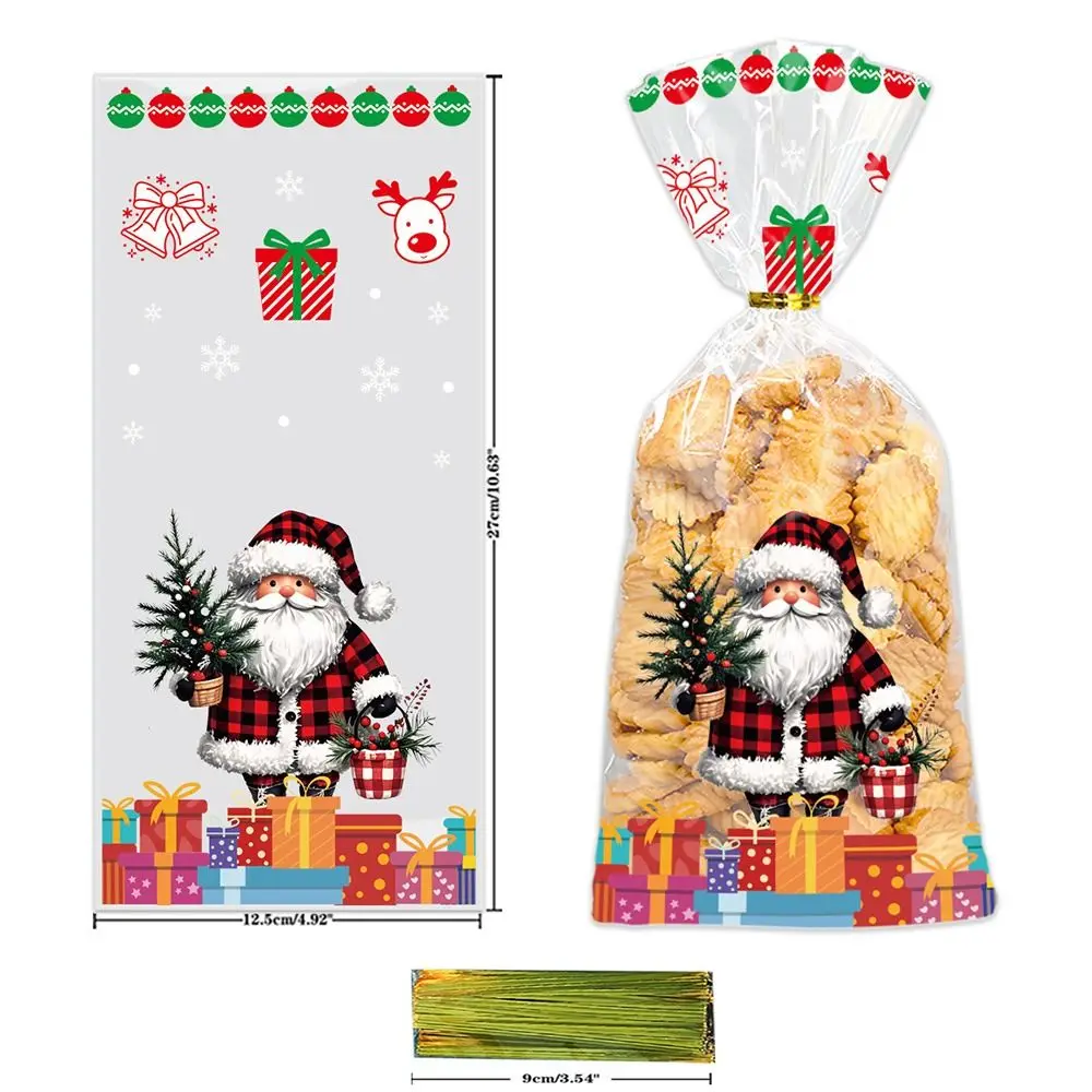 Plastic Christmas Party Supply Bags for Gift Packaging