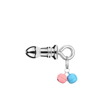 Anal Plug Double Bell Pendant Sexy Accessories Lesbian Sex Toys For Woman Juguetes Sexuales 4