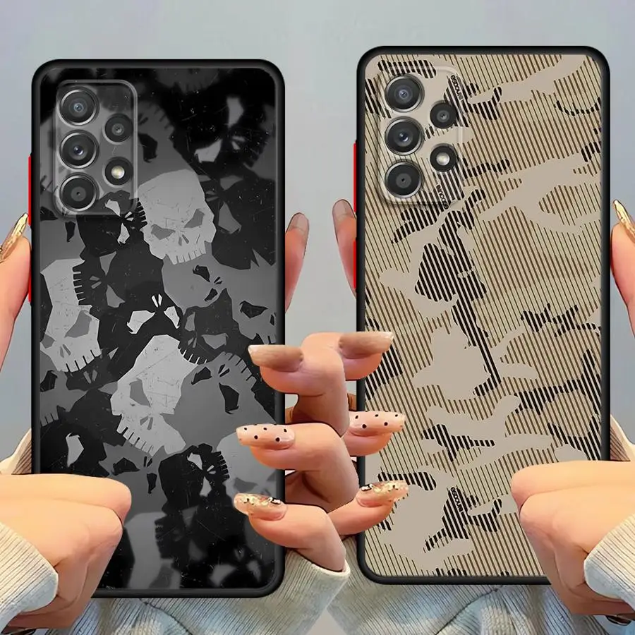 Camouflage Pattern Back Phone Cover Case