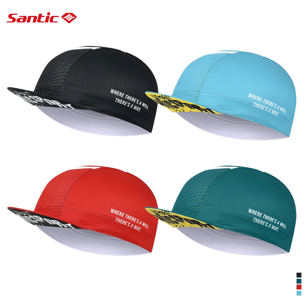 

Santic Cycling Caps Unisex Outdoor Riding Sunscreen Sports Cap Men Breathable Sweat Absorbent MTB Bike Hats Sun Headgear Women
