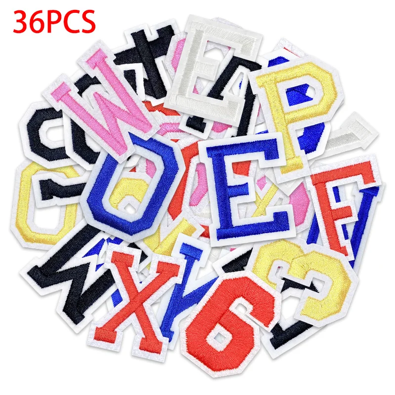 Patches Clothing Alphabet  Fabric Patches Letters Blue - Embroidery Patches  Applique - Aliexpress