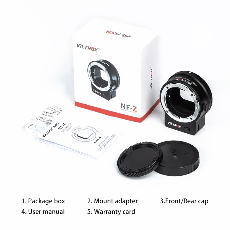 VILTROX NF-Z NIKKOR F Lens Nikon Z Camera Mount Adapter Autofocus Full Frame Lens Adapter Nikon Z6 II Z7 Z9 Z50 Z30 ZFC lens adapter