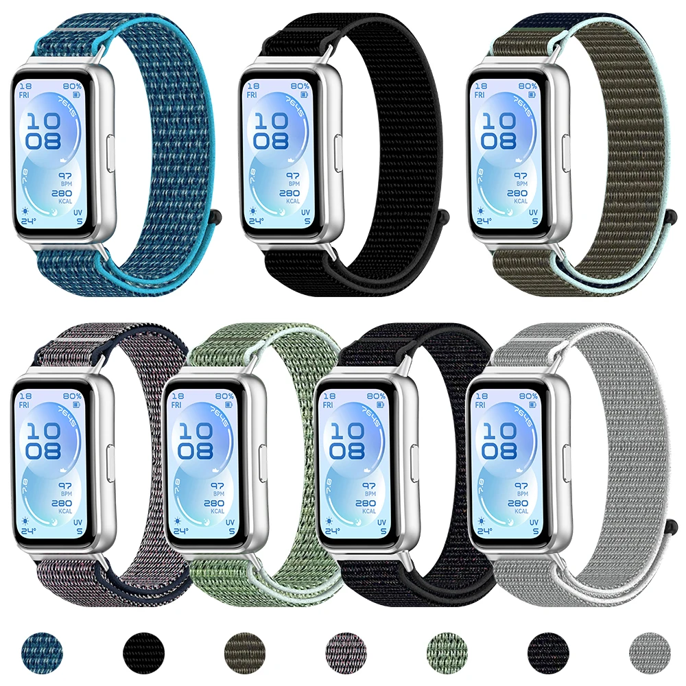 Nylon Loop Sports Bracelet Fitness Watch Strap