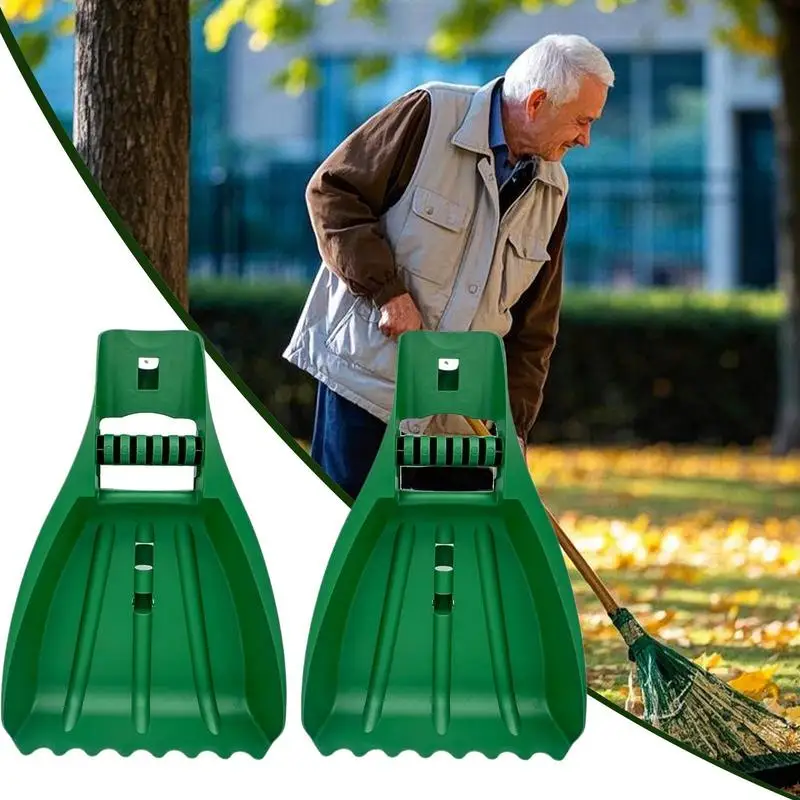 Lightweight Portable Leaf Hand Rakes Gather Leaves gardening Scoops Rubbish Pick Up Leaf Grabs for outdoor Garden Cleaning