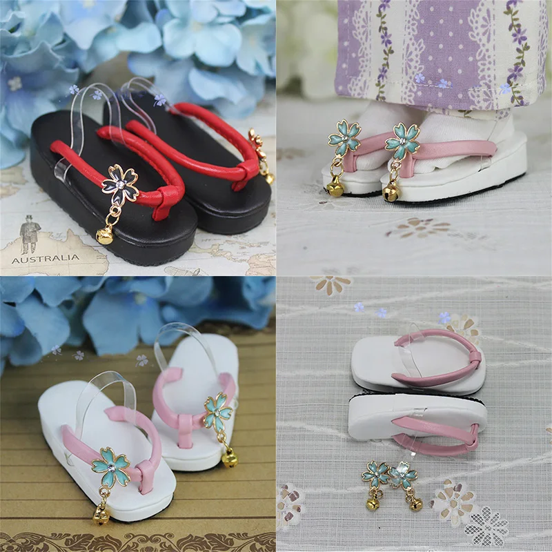 

1/6 1/4 1/3 Scale BJD Accessories Ancient Costume Kimono Shoes Cute Zori Sandals Model for BJD/SD YOSD MSD SD13 Dolls Toys