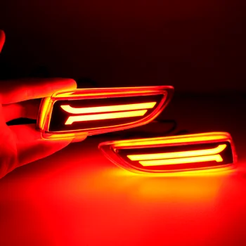 2PCS LED Tail Brake Rear Bumper Reflector Lamps Turn Light Lights For Toyota Corolla 2011 2012 2013 1