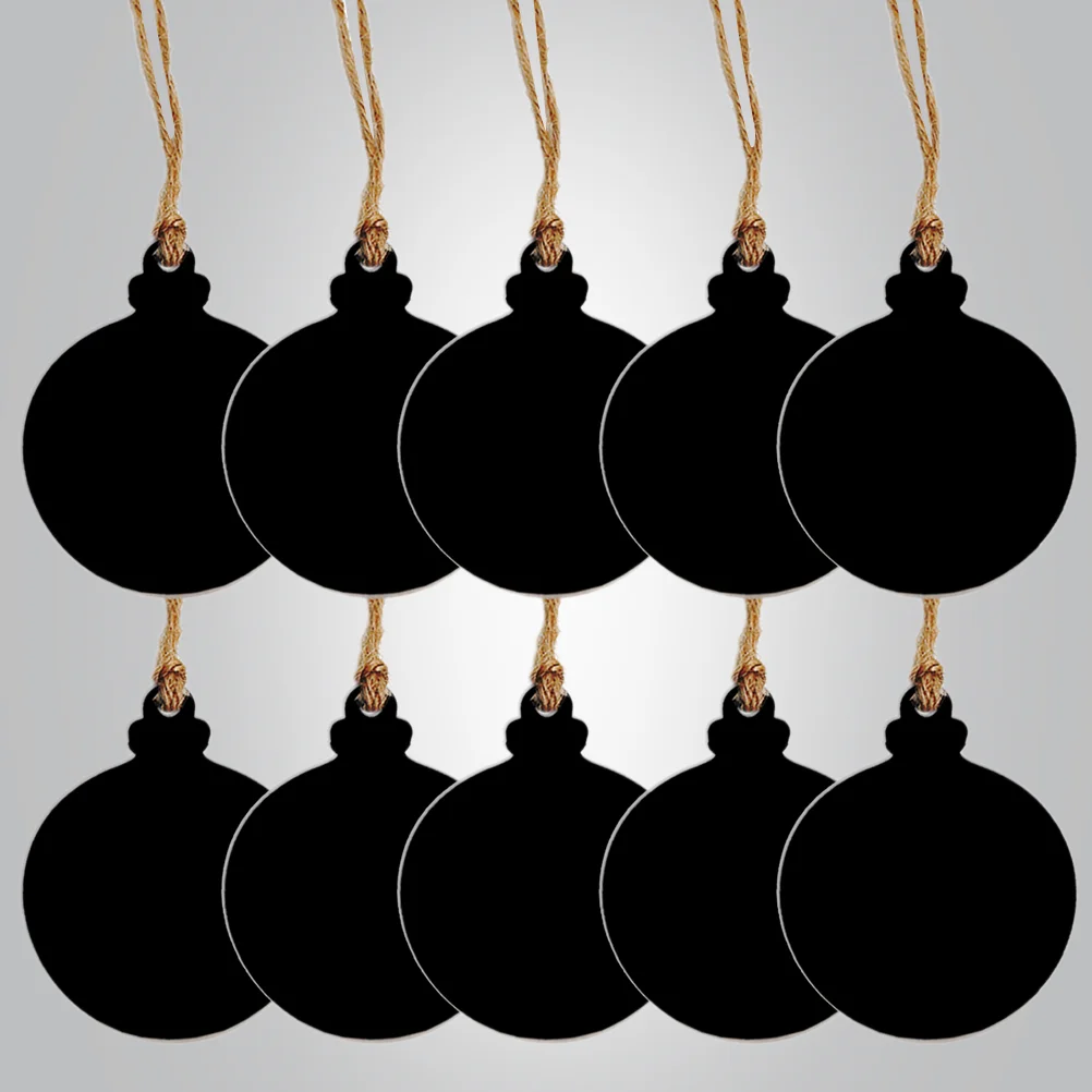 

Mini Two-sided Chalkboard with Hemp Rope Blackboard Message Board Home Decoration Pendant DIY Accessories