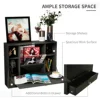 Black Wall Mount Wood Foldable Desk Children Table Desk Workstation 3