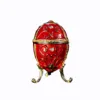 QIFU New Arrive Red Faberge Egg Trinket Box Gift 1