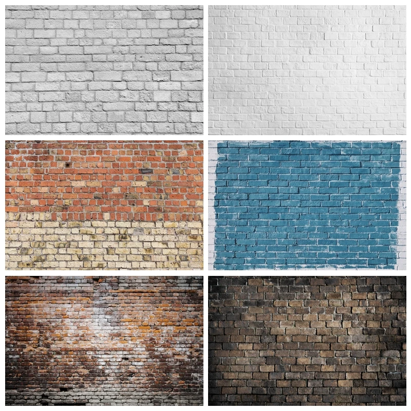 

Grunge Brick Wall Photography Background Birthday Wedding Party Newborn Baby Portrait Decor Photocall Backdrop Photo Studio Prop