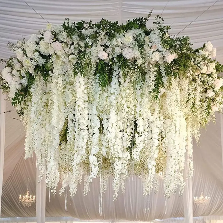 Artificial Vine Home festival Wedding Celebration Hotel Festival Party Outdoor Garden Wall Wreath DIY Gift Box stage Decoration