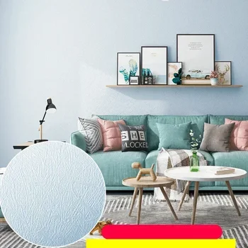 สีทึบ Self-Adhesive Macaron วอลเปเปอร์เฟอร์นิเจอร์ตู้สติกเกอร์ตกแต่งห้องนอนฟิล์มไวนิล DIY ห้องนั่งเล่นตกแต่งบ้าน 16