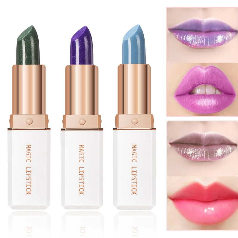 

6 Colors Color Changing Lipstick Magic Temperature Change Charm Lip Balm Long Lasting Moisturizing Makeup Cosmetics for Women