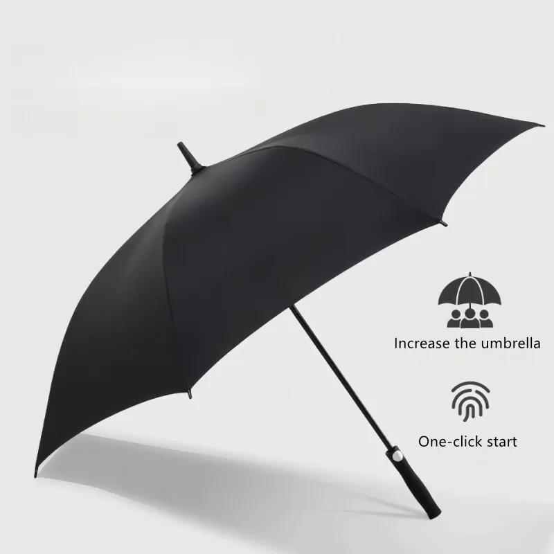 For Mercedes-Benz BMW Audi Luxury Cars Fully Automatic Shine EVA Long Handle Straight Golf Advertising Car Business Umbrella