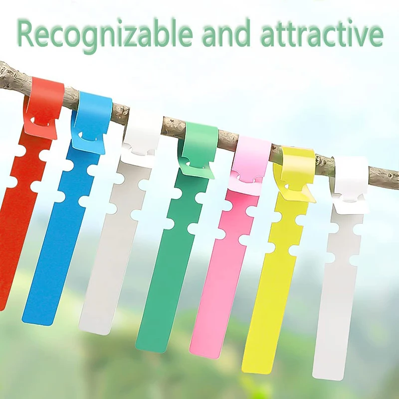 30/100Pcs Plant Tags Nursery Waterproof Marker Around Hanging Nursery Garden Labels Stakes  Classification Tool Plant Markers