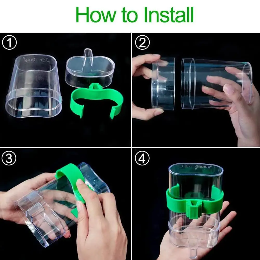 Automatic Bird Feeder Birds Water Feeders Dispenser Automatic Feeder Drinker Hanging Pet Bird Cage Accessories