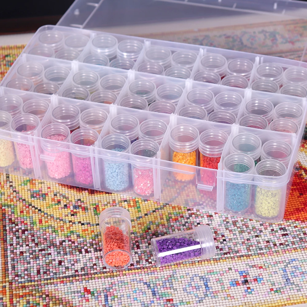 Diamond Painting Accessory Box 60 Bottles Storage
