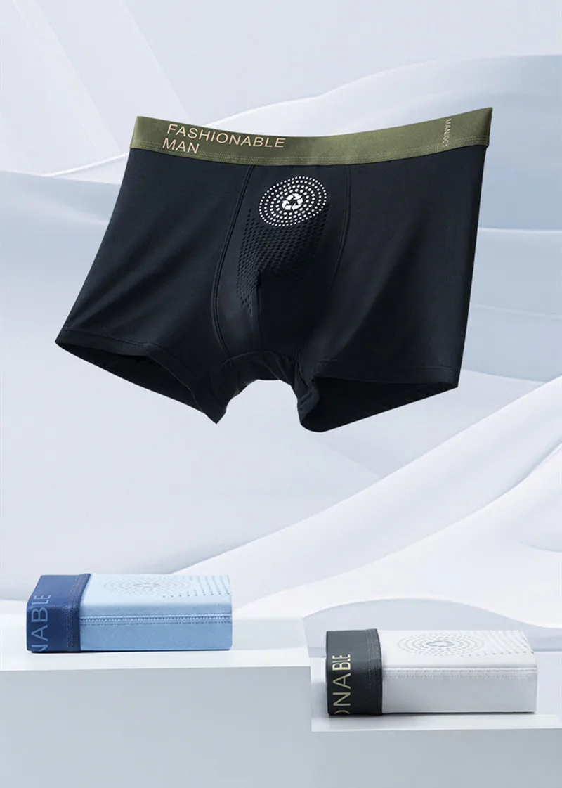 Men's modal boyshort comfortable seamless boxers 4-piece combination