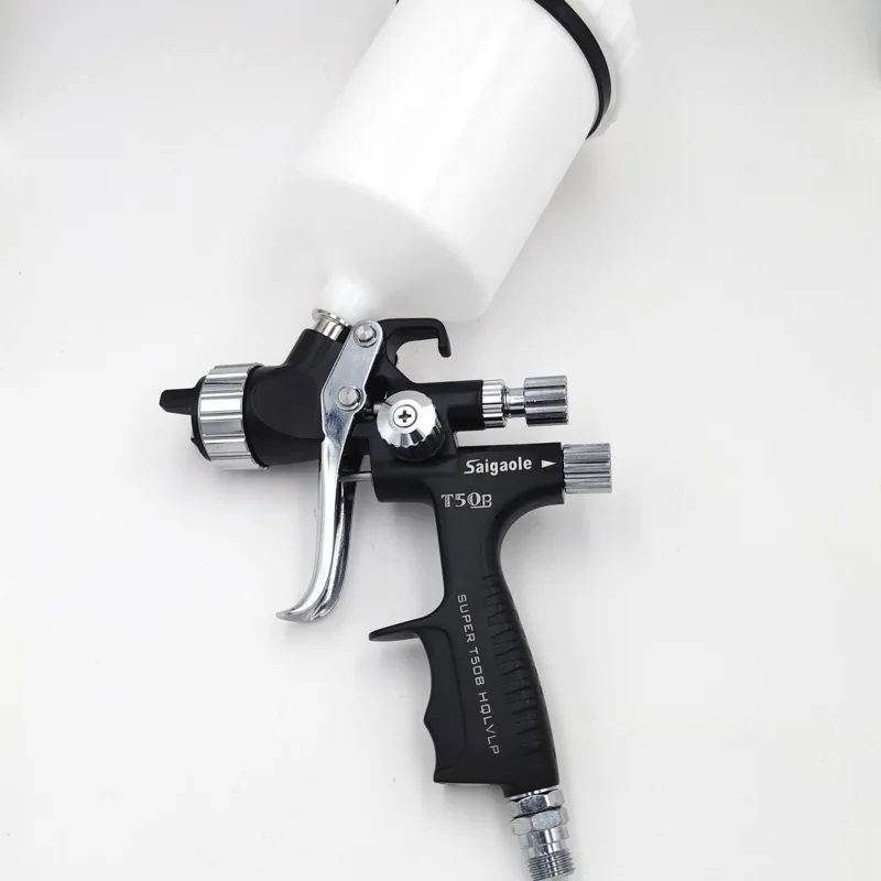 

T50 upper pot spray gun 600ml capacity high atomization car paint spray gun sheet metal pneumatic spray gun
