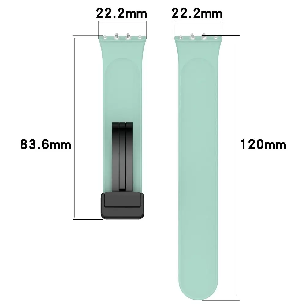 New Magnetic Silicone Strap Foldable Buckle Replacement Bracelet Accessories Smart Watch Watch Band for Samsung Galaxy Fit3