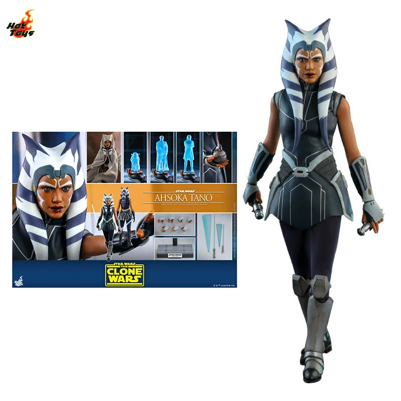 In Magazzino Giocattoli Caldi Originali Tms021 Star Wars The Slone Wars Ahsoka Tano 1/6 Movie Character Model Art Collection Toy Gift 30Cm
