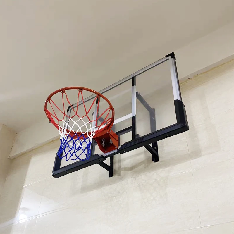 Canestro Da Basket Con Molla Per Schiacciate - Diametro 45 Cm, Rete In Nylon, Struttura In Acciaio