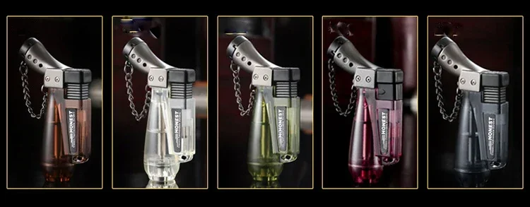 Description Picture 6 of itemNew Butane Jet Torch Lighter Cigarette Windproof Lighter Cigar for BBQ Kitchen Camping Outdoor Ignition Lighters Gadgets For Men