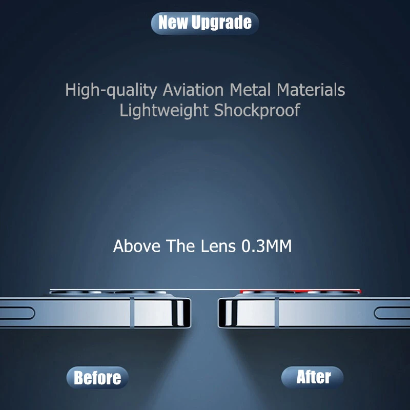 Protecteur d'objectif d'appareil photo en diamant pour iPhone 16 Pro Max Verre de protection iPhone 15 13 11 14 Plus 12 Mini 16pro Protecteur d'écran d'objectif_voghion.com