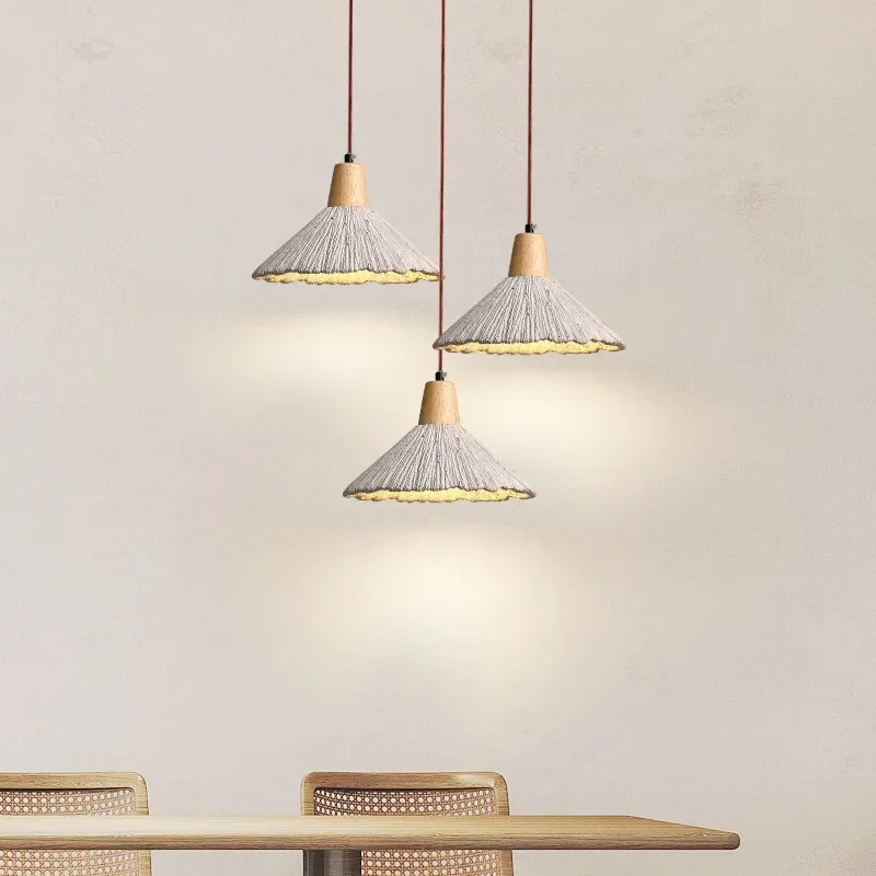 

Nordic Minimalist Designer Modern Retro Cement LED Pendant Lamp Study Bedside Dining Room Lighting Chandeliers Hanging SANDYHA