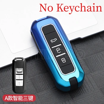 Alloy silica Gel Car Key Case Cover for Baojun 510 730 360 560 RS-5 530 630 for Wuling Hongguang S Auto Holder Shell Accessories - Alloy silica Gel Car Key Case Cover for Baojun 510 730 360 560 RS 5