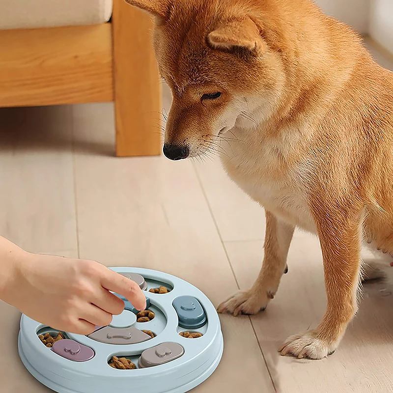 Brinquedos educativos interativos do alimentador do animal de estimação,  distribuidor intelectual do alimento, aumentar o filhote, cão, aumentar -  AliExpress