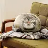Vivid Cat Plush Pillow Fully Filled Pallas's Cat Doll PP Cotton Filling Simulated Manul Stuffed Animal Plush Toy  Ornament 1