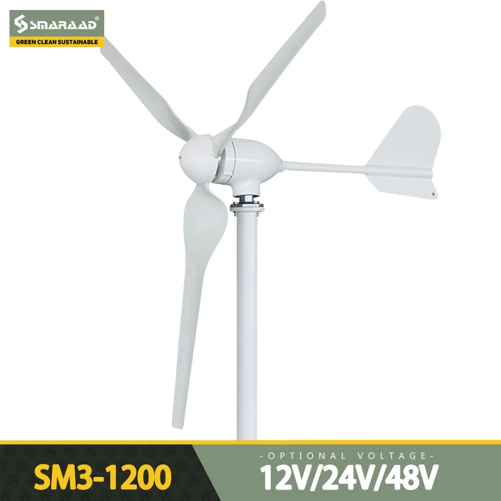 Wind Turbine Generator 1200w 48V 24V 12V Windmill HorizontaWind Generat Kit  Free Energy Altern with Mppt Controller for Home Use AliExpress