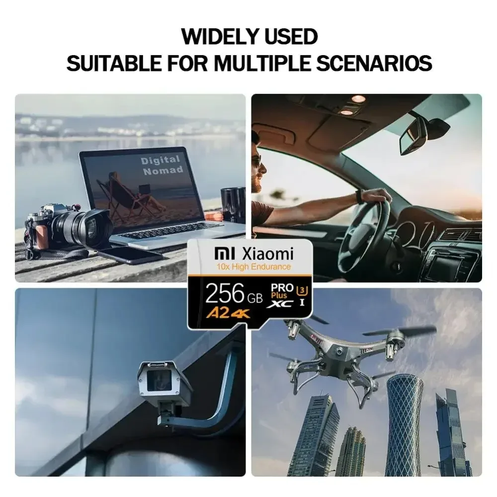 고속 메모리 카드 1TB 2TB 마이크로 TF SD 카드 128GB 256GB TF 카드 카메라 감시 장치용 용 레노버용 미용품용