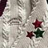 Christmas Tree Women Cardigan Autumn Winter Knitted Cardigans with Star Embroidery Holiday Sweater Folklore Tops Christmas Gift 2